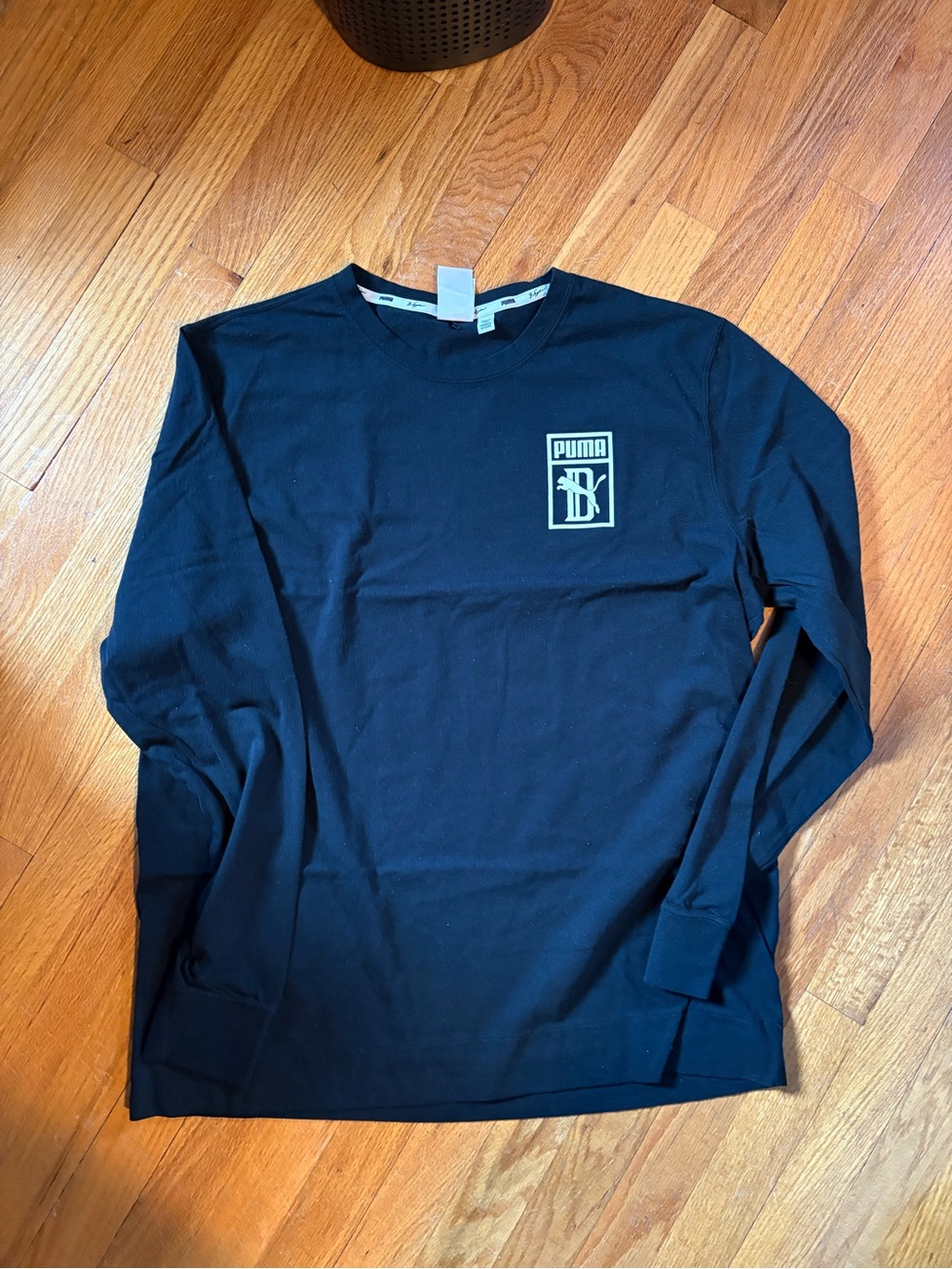 PUMA Big Sean Men's Black Long-Sleeve Logo Tee